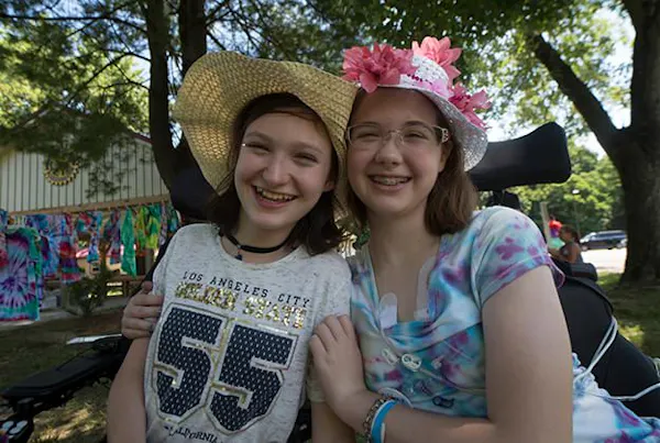2 kids at MDA Summer Camp