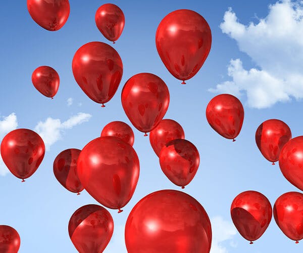Red balloons