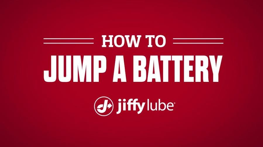 How to jump a car battery with Jiffy Lube banner