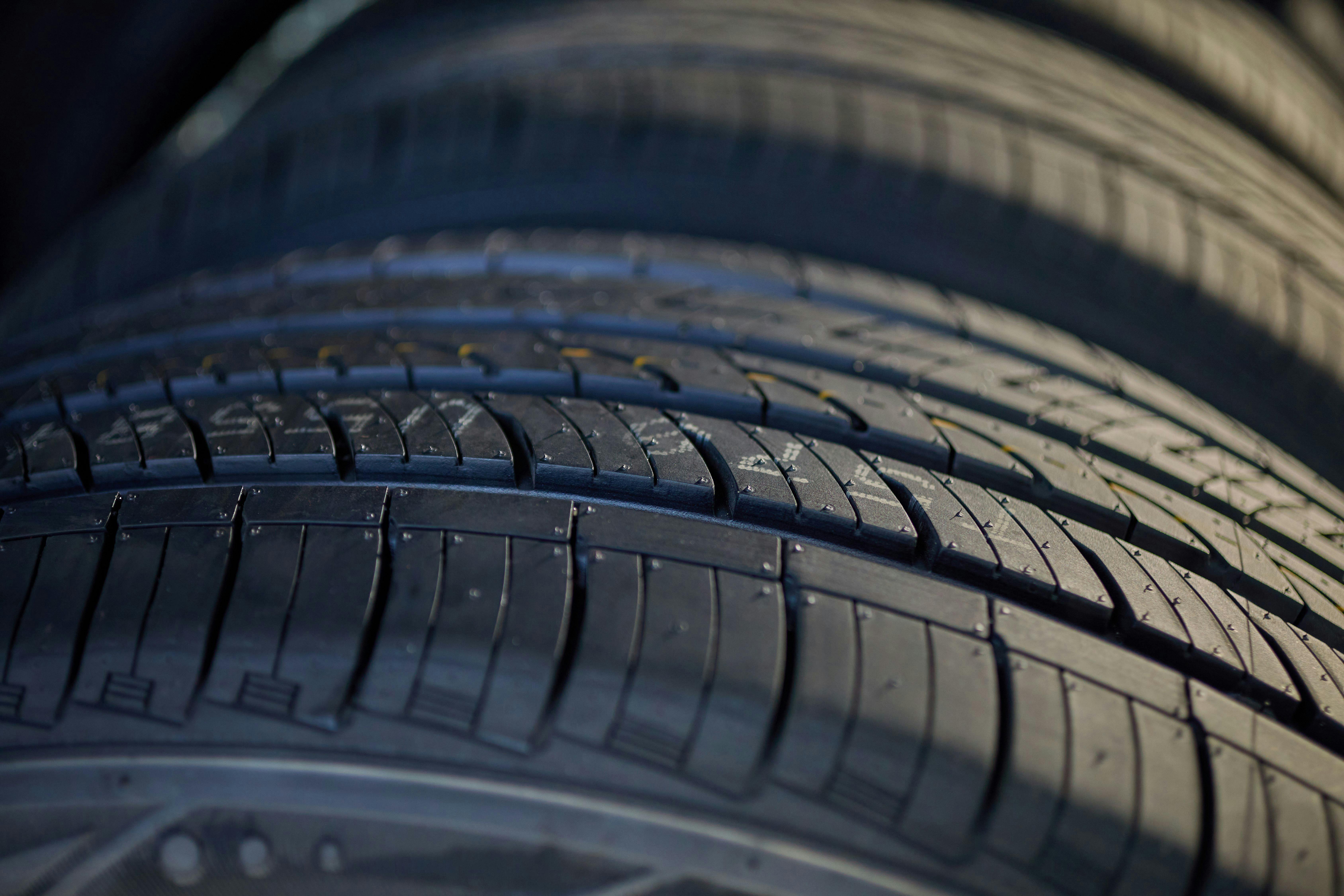 Close up photo of tires