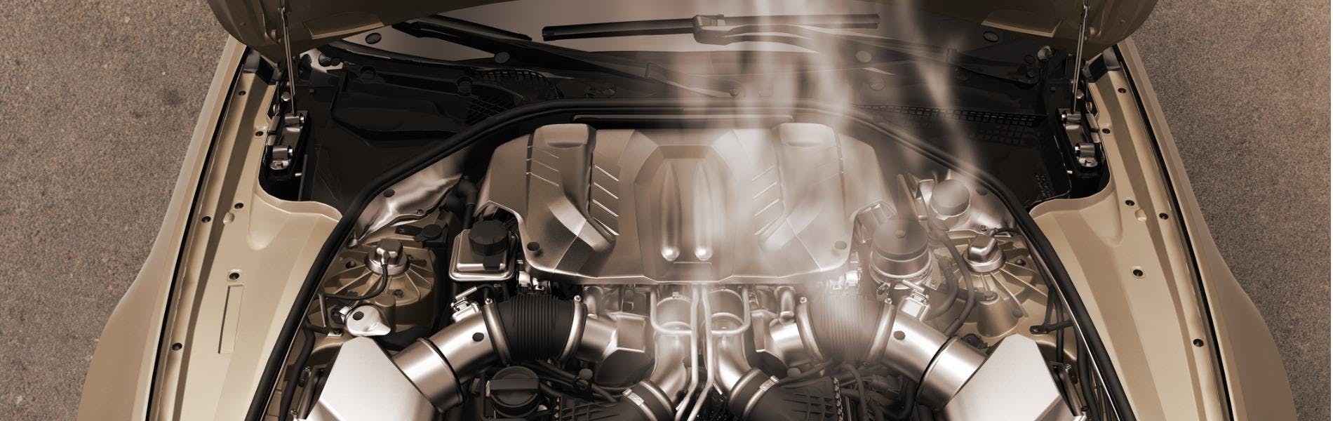 white smoke coming from car engine